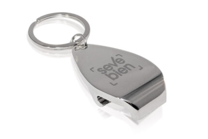 LLAVERO METÁLICO CON ABREBOTELLAS